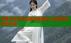 海角社区会员权益详解及加入后的多重好处介绍