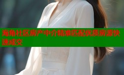 海角社区房产中介精准匹配优质房源快速成交